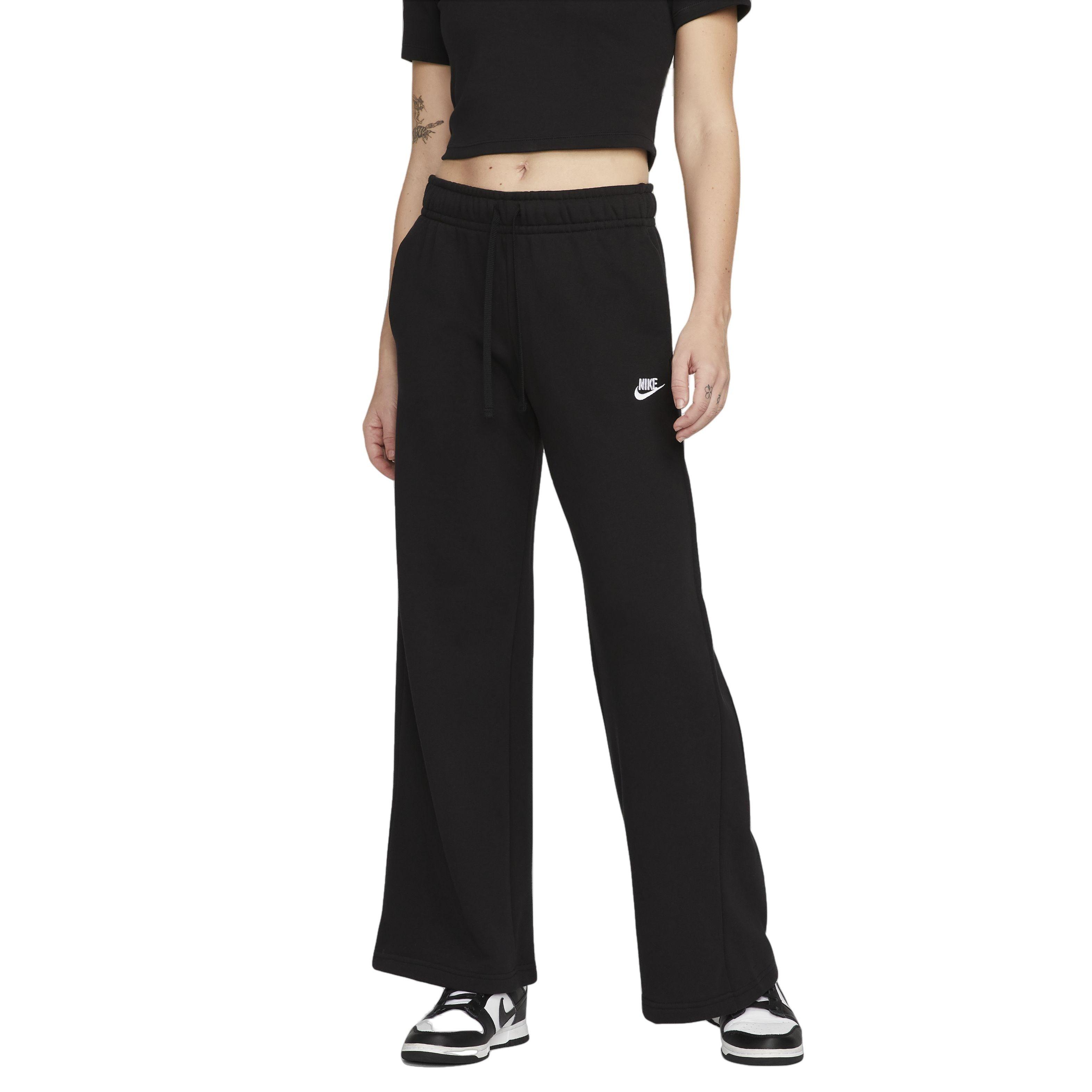 Nike Women's Club Fleece Wide-Leg Mid-Rise Sweatpant